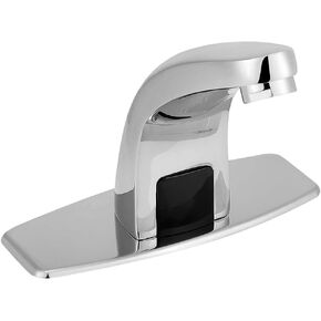 Automatic Sensor Touchless Bathroom Sink Faucet, Bathroom Sink, Motion Sensor Sink Faucets, Motion Activated Hands-Free Basin Tap w/Mixer Valve Control Box Deck Plate Sink Faucet