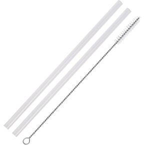 Straw for 32 40 64 128 oz Water Bottle, Wide Mouth Stainless Steel Water Bottle Straw and Straw Brush Replacement