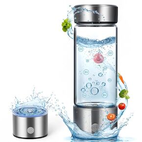 Hydrogen Water Bottle Generator Featuring SPE PEM Technology Water Ionizer.3 Minutes Increases 1700ppb Hydrogen Concentration, Type-C Charging for Home, Office, Travel, and Exercise