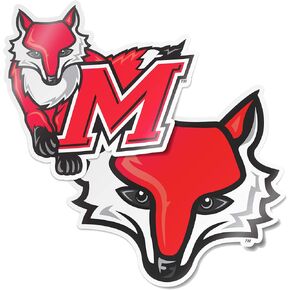 Desert Cactus Marist College Sticker Red Foxes Vinyl Decal Laptop Water Bottle Car Scrapbook (4 Inch Set V1)