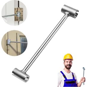 Sixrome Hinges Gap Adjusting Wrench, Upgraded Door Hinge Repair Spanner Adjustable Wrench Tool, Door Hinge Adjustment Tool, Spanner Key for Round Bolt Standard Gauge