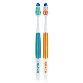 REACH Advanced Design Toothbrushes, Soft, 2-Count (Pack of 6)