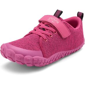 GINNI Boys Girls Shoes Kids Barefoot Shoes Lightweight Walking Running Athletic Sneakers Breathable Zero Drop Shoes Naturally Splay Wide Toe Box Shoes for Toddler Little Big Kids