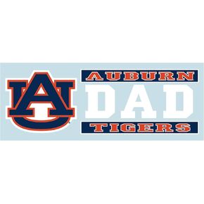 Craftique Auburn Tigers Decal (ORG/BLU AU DAD DECAL (6"), 6 in)