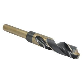 Drill America 25/32" Reduced Shank High Speed Steel Black & Gold Contractor Drill Bit with 3-Flat 1/2" Shank, KFD3F Series