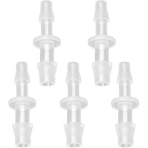 5 Pcs Plastic Hose Barb Reducer Fitting, 1/4" to 3/16" Hose Barb Union Adapter Connector Pipe Hose Fitting