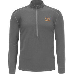 Men's 100% Merino Wool Hunting Base Layer Tops Camo Shirts in Saudi Arabia