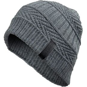 Guinness Beanie Hat – Classic Black & Grey Knit Cap, Official Irish Merchandise