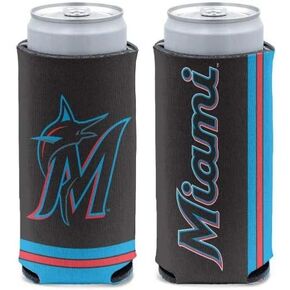 WinCraft MLB Miami Marlins Slim Can Cooler, Team Colors, One Size