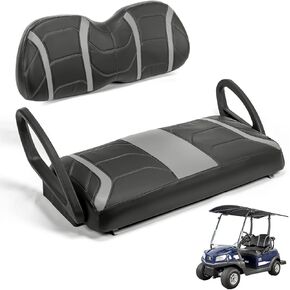 KEMIMOTO Golf Cart Seat Covers Compatible with Club Car Precedent, Tempo, Onward OEM Front Seats, No Staples Needed
