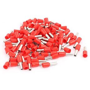 E4009 12 AWG Insulated Wire Ferrules Cord End Terminals with 200 Piece, Red (Red)