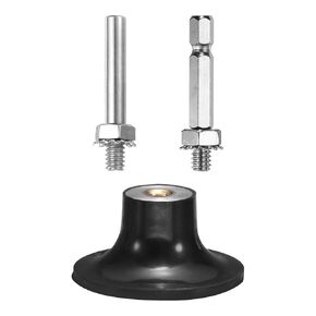 HARFINGTON 2" Discs Pad Holder Quick Change Discs 1/4" Shank Holder Mandrel for Die Grinder Sanding and Conditioning Discs, Black
