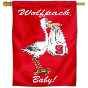 College Flags & Banners Co. North Carolina State Wolfpack New Baby Gift Banner Flag