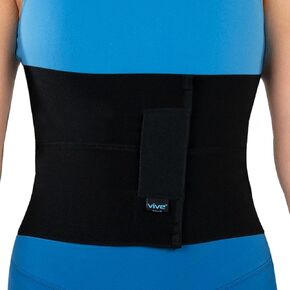 Vive Abdominal Binder Post Surgery - Postpartum Belly Band - C-Section, Hysterectomy, Hernia Belt for Women, Men