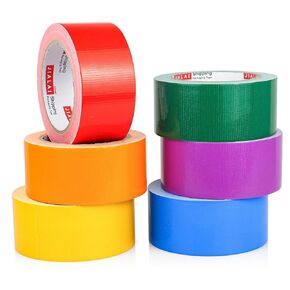 Rainbow Colored Duct Tape,Heavy Duty Duct Tape Colors,6 Rolls Multi Purposes Bright Colors Duct Tapes,Colored Duct Tape Multipack for Arts Home Office School DIY Craft (2 Inch x 10 Y)