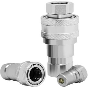 Hydraulic Coupler 3/4 NPT ISO 5675, CEKER Quick Connect Pioneer Style Agricultural Hydraulic Coupling Tractor Couplers