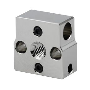 1-Pack Upgrade CR6 SE Plated Copper Heater Block High Temperature Compatible with CR-6 SE/Max/CR-5 PRO Ender 3 Neo, V2 Neo, Max Neo CR10 Smart 3D Printer (Upgrade Heat Block)