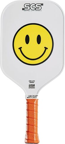 SCS - Pickleball Paddle, 2024 USAPA Approved, Carbon Fiber Surface & Sure-Grip Handle, Lightweight Intermediate, Enhanced Spin Control, Evo-Lite Series in Saudi Arabia