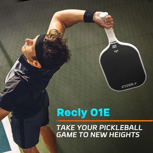 Pickleball Paddle ، مساحات ألياف الكربون 14 ملم مع بقعة حلوة موسعة للأداء المتوازن ، وافق USAPA O1E in Saudi Arabia