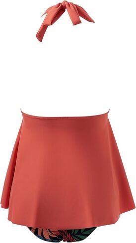 RXRXCOCO Women Halter Tankini Swimsuits Tummy Control Swimsuit Flowy V Neck Bathing Suits in Kuwait