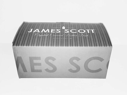 James Scott Glass Butter Dish With Lid, holds a standard stick of butter in Saudi Arabia