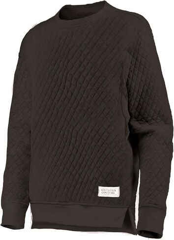 Southern Couture Crew Neck Comfortable Cotton Blend Crew Neck Fashion Pullover Quilted Sweatshirt in Saudi Arabia