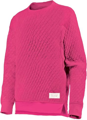Southern Couture Crew Neck Comfortable Cotton Blend Crew Neck Fashion Pullover Quilted Sweatshirt in Saudi Arabia