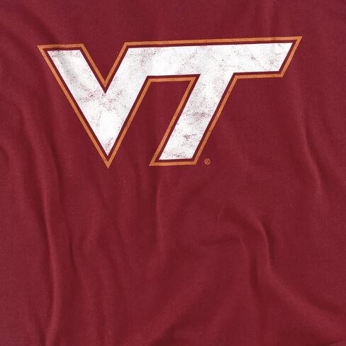 Virginia Tech Official Distressed Primary Unisex Adult T Shirt in Kuwait