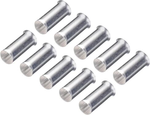 MECCANIXITY 100 Pcs Non Insulated Butt Connectors 8AWG Wire Connector for Electrical Wire Crimp Ferrule Terminals in Saudi Arabia