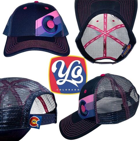 Colorado Trucker Hats for Men & Women - Incline Dolores Custom with Double Snapback, Versatile & Conscious Outdoor Cap in Kuwait