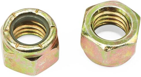 Nylon Insert Lock Nut, Piece-25, Yellow Zinc Finish (1/4"-20) in Saudi Arabia