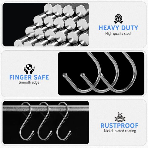 S - السنانير للتعليق ، 8pcs 3.5 بوصة السنانير على شكل حظر الشوكي على شكل خزانة ، مطبخ in Kuwait