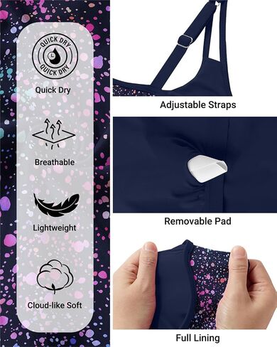 Womens Flowy Tankini Tops Only - Modest Bathing Suit Loose Fit Swimsuit Swim Tops No Bottom 2025 (Available in Plus) in Saudi Arabia