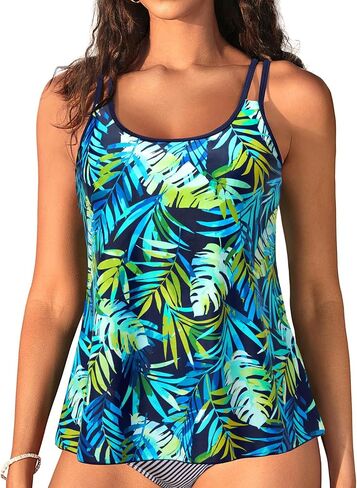 Womens Flowy Tankini Tops Only - Modest Bathing Suit Loose Fit Swimsuit Swim Tops No Bottom 2025 (Available in Plus) in Saudi Arabia