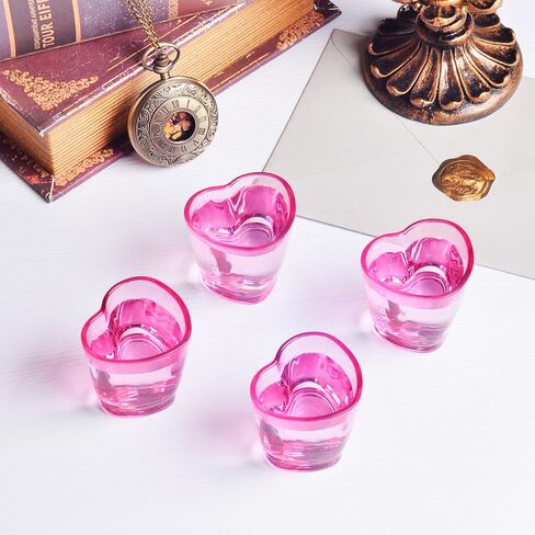 Shot Glasses, 1.5oz Heart Shaped Shot Glasses Set of 12/Soju Shot Glasses/Cute Shot Glasses/Bulk Shot Glasses/Tequila Shot Glasses/Pink Shot Glasses in Saudi Arabia