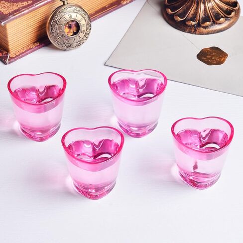 Shot Glasses, 1.5oz Heart Shaped Shot Glasses Set of 12/Soju Shot Glasses/Cute Shot Glasses/Bulk Shot Glasses/Tequila Shot Glasses/Pink Shot Glasses in Saudi Arabia