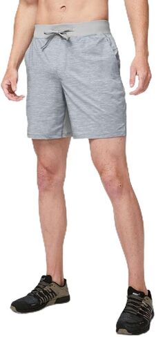 Lululemon Athletica Men's T.H.E. قصير 11 خطًا (7 هيذر في ألوبر ضوء ملح البحر يلقي (Linerless) ، M ، M) ، متوسط in Kuwait