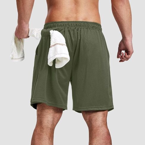 Mens Running Shorts 7" Men's Performance Gym Shorts Dry Fit&Mesh Active Basketball Shorts for Men in Saudi Arabia