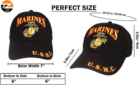 United States Marine Corps Cap | Perfect for Everyday, Comfortable | Baseball Cap for Men Women Official Licensed in Saudi Arabia