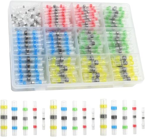 500 PCS موصل سلكي تقلص الحرارة ، محطات مؤخرة كابل مقاوم للماء ، مجموعة موصل سلك لحام لسيارة البحرية RV البحرية الأسلاك in Kuwait