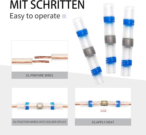 500 PCS موصل سلكي تقلص الحرارة ، محطات مؤخرة كابل مقاوم للماء ، مجموعة موصل سلك لحام لسيارة البحرية RV البحرية الأسلاك in Kuwait