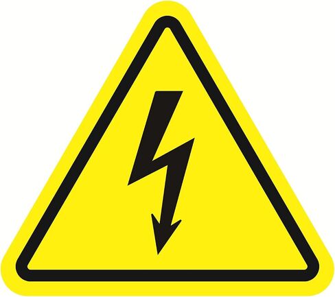 20pcs 100mm High Voltage Waterproof Label Danger Symbol Electrical Hazard Warning Safety Sign Electrical Decals Equipment Warning Sticker in Saudi Arabia