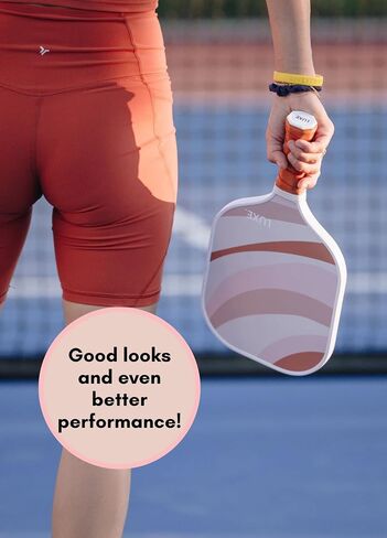 الرفاه. Pickleball Paddle | Ace Edition | لطيفة ، ممتعة ، أنيقة ، مجاذيف الكرة المخللة مع سطح ألياف الكربون المحكم للحصول على الحصى العالي وتدور | غير انزلاق ، قبضة مريحة in Saudi Arabia