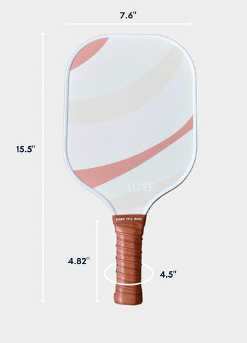الرفاه. Pickleball Paddle | Ace Edition | لطيفة ، ممتعة ، أنيقة ، مجاذيف الكرة المخللة مع سطح ألياف الكربون المحكم للحصول على الحصى العالي وتدور | غير انزلاق ، قبضة مريحة in Saudi Arabia