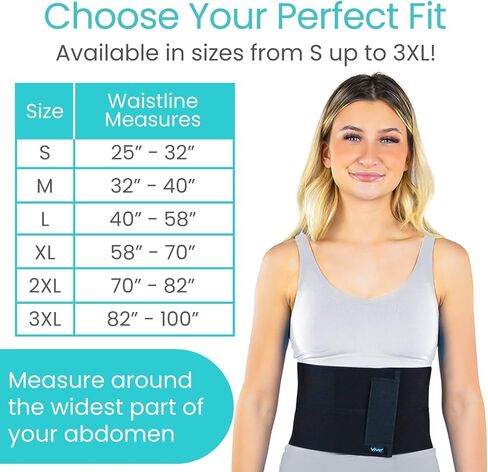 Vive Binder Binder Post Surgery - Belly Band Postpartum - C -Eccle ، استئصال الرحم ، حزام الفتق للنساء ، الرجال in Kuwait