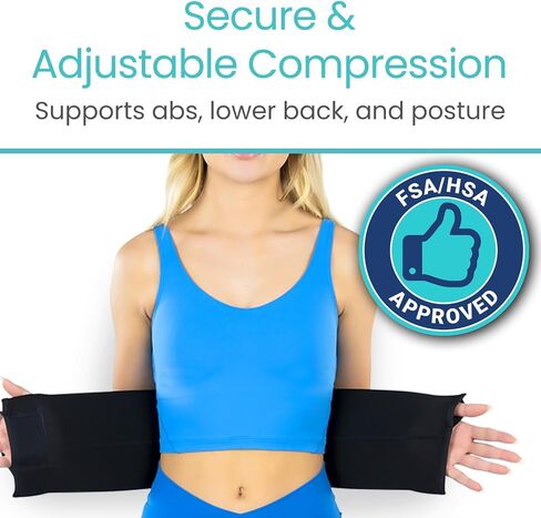 Vive Binder Binder Post Surgery - Belly Band Postpartum - C -Eccle ، استئصال الرحم ، حزام الفتق للنساء ، الرجال in Kuwait
