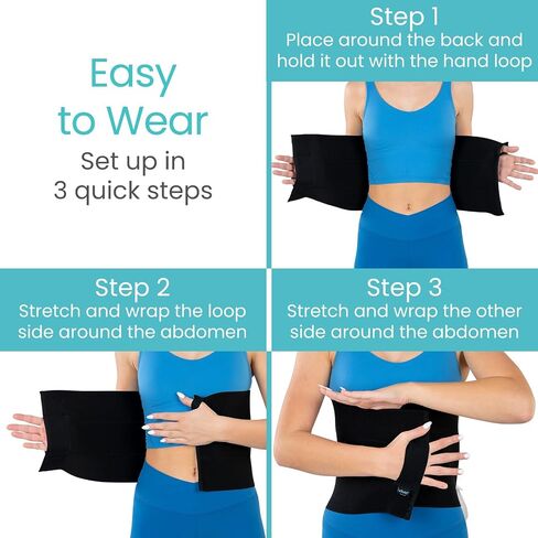 Vive Binder Binder Post Surgery - Belly Band Postpartum - C -Eccle ، استئصال الرحم ، حزام الفتق للنساء ، الرجال in Kuwait