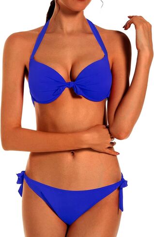 Womens Push Up Bikini Top with Underwire Low Waist Cheeky Bikinis Thong Bathing Suit Adjustable Swimwear 2pcs Swimsuit in Saudi Arabia