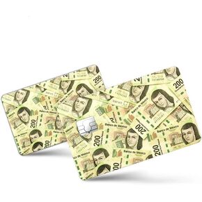 قطعتان من غلاف بطاقة أموال المكسيك للعب | النقل، بطاقة المفتاح، بطاقة الخصم، ملصق بطاقة الائتمان | تغطية وتخصيص البطاقة المصرفية | لا يوجد فقاعات، غطاء بطاقة نحيف ومقاوم للماء in Kuwait