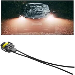 Fog Light Harness Connector with Wire, Automotive Accessories Replacement, H8/ H9/ H11 Fog Light Harness Connector for Fog Light High Low Beam Bulb, Waterproof Pigtail Adapter Plug (1 PC)
